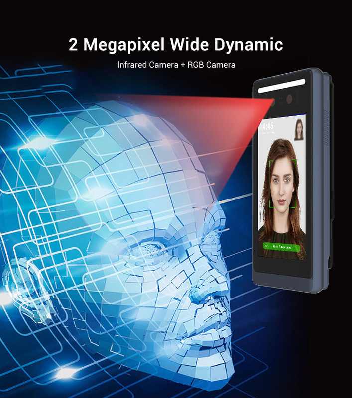 5 Inch Facial Recognition Attendance System , Office 1.5m Non Contact Access Control